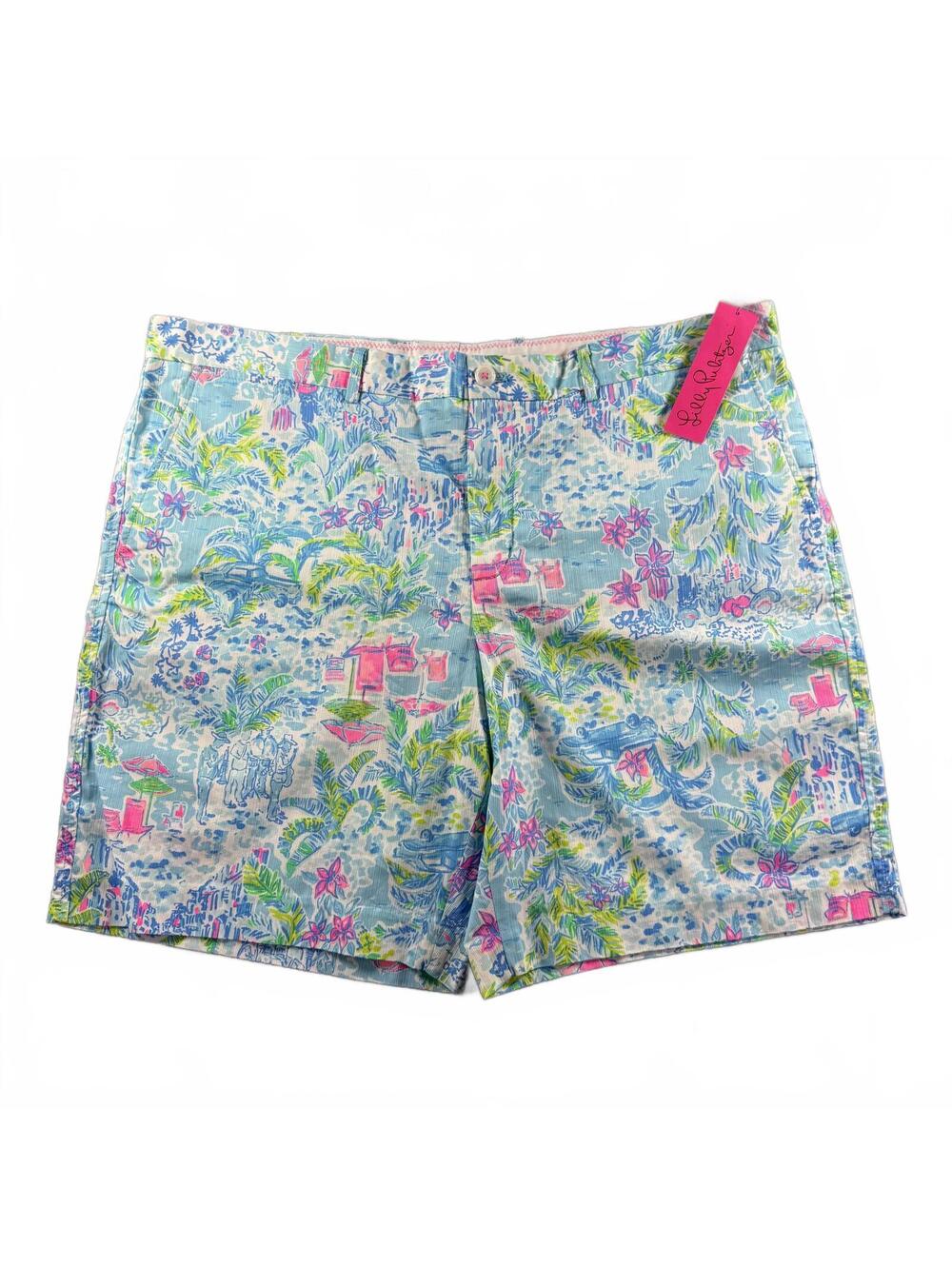 NWT Lilly Pulitzer Mens Beaumont Short What A Lovely Place Multi Size 42